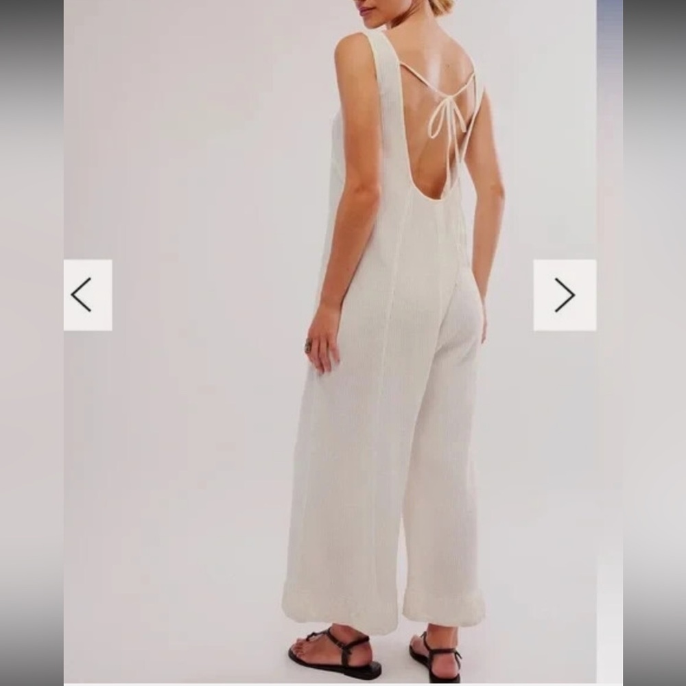 Free People FP One Callie One-Piece Jumpsuit – Size Large white/off white) - Picture 11 of 15